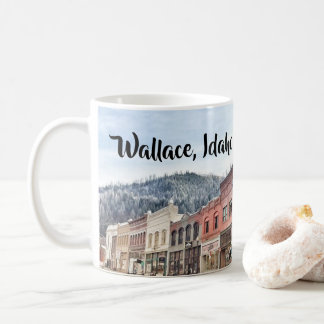 Taza De Café Calle del banco en Wallace Idaho