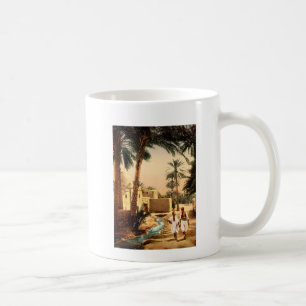Taza De Café Calle en la ciudad vieja, Biskra, Argelia