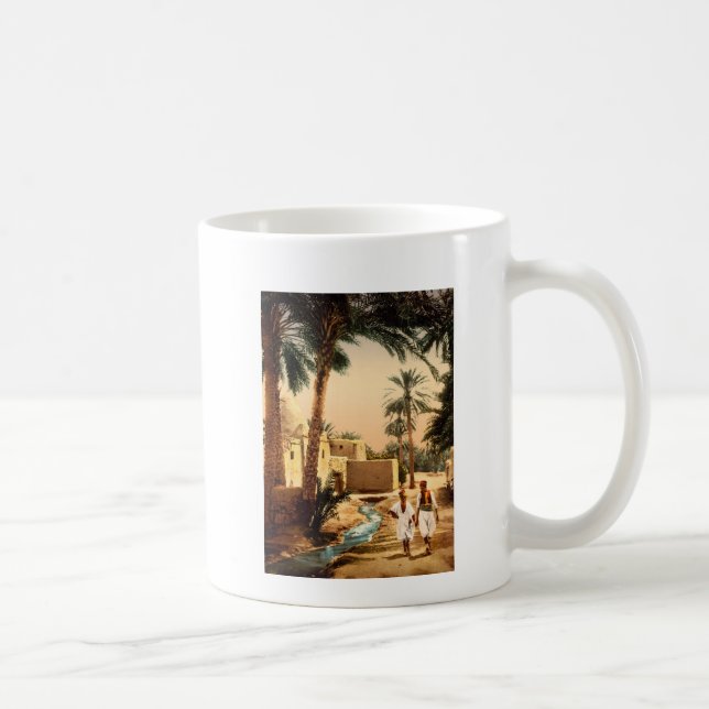 Taza De Café Calle en la ciudad vieja, Biskra, Argelia (Derecha)