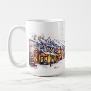 Taza De Café Calle invernal festiva