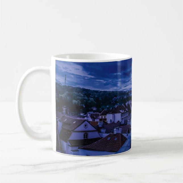 Taza De Café Calle nocturna de Praga (Izquierda)