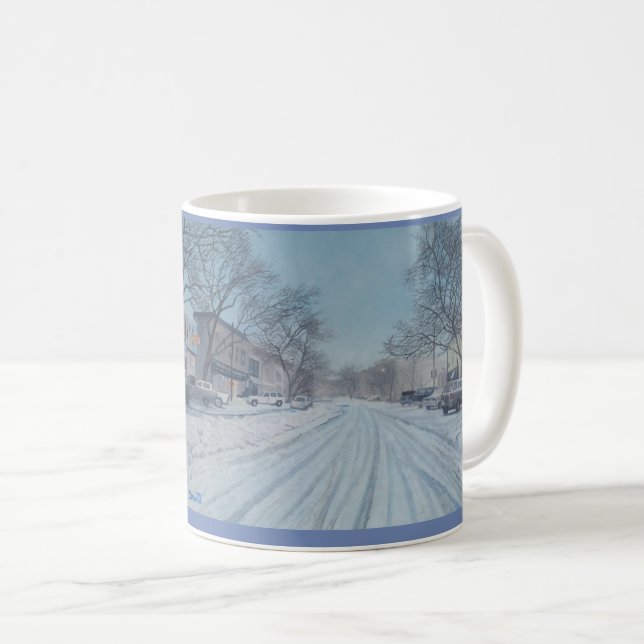 Taza De Café Calle principal Long Island Nueva York (Anverso derecho)