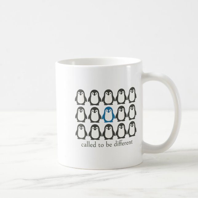 Taza De Café Called To Be Different Christian Penguin Faith Ins (Derecha)