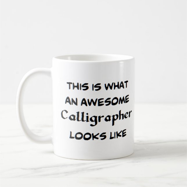 Taza De Café calligrapher, awesome (Izquierda)
