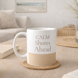 Taza De Café Calm Shores Ahead Classic Mug, 11 oz