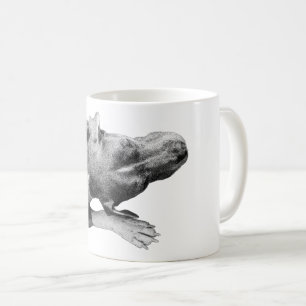 Taza De Café Calma descendente: retrato de cabeza y traza