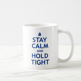 Taza De Café Calma y asimiento de la estancia firmemente