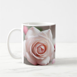 Taza De Café Calmar rosa rosa