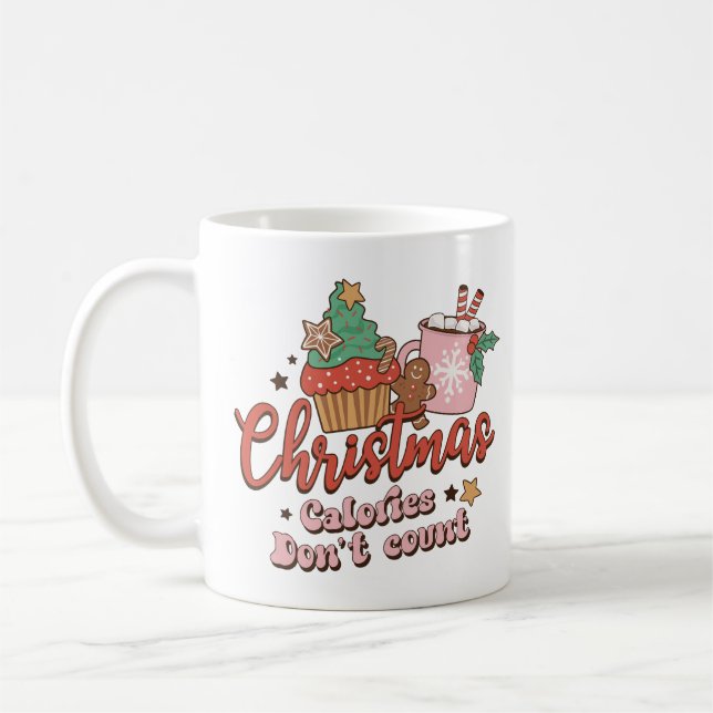 Taza De Café Calorías de navidades no cuentan (Izquierda)