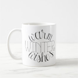 Taza De Café Caluroso Invierno Desea Mug Con Las Manos