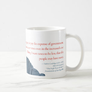 Taza De Café Calvin Coolidge Mug #3 "Costo de vida"