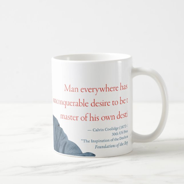 Taza De Café Calvin Coolidge Mug #9 (Derecha)