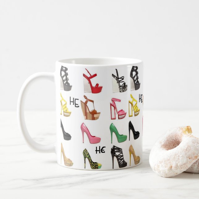 Taza De Café calzado de peluche (Con donut)