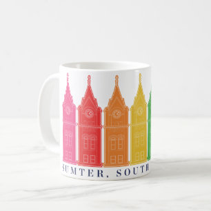 Taza De Café calzado, sc barro arco iris