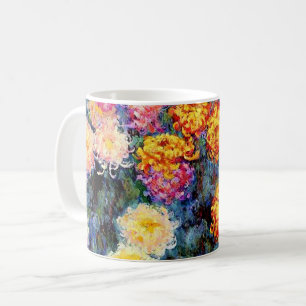 Taza De Café Cama de crisantemos por Monet