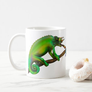 Taza De Café Camaleón de Jackson Apuntando