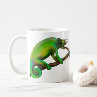 Taza De Café Camaleón de Jackson Apuntando 