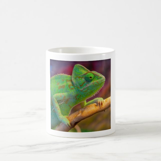 Taza De Café Camaleón Verde (Centro)