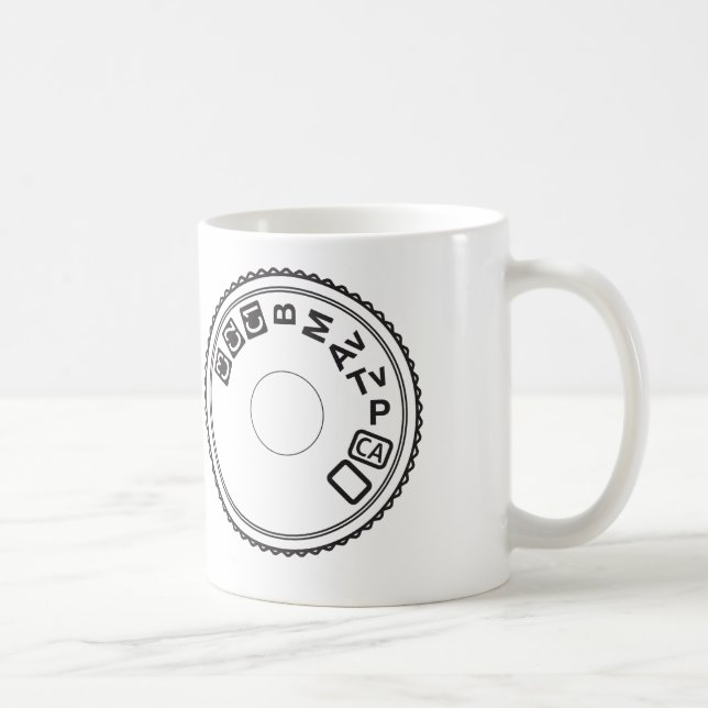 Taza De Café Cámara Dial Mode Coffee Mug (Derecha)