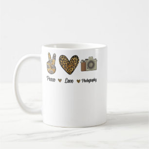 Taza De Café Cámara fotográfica de amor por la paz Cameram