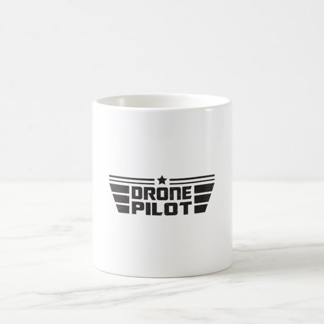 Taza De Café Cámara piloto de drones Quadcopter FPV Idea de reg (Centro)