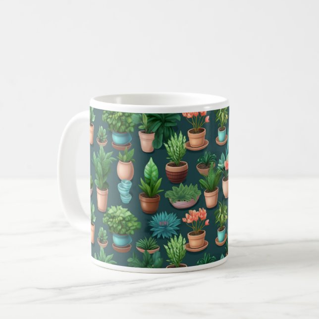 Taza De Café Cámara Plantas Café Mug (Anverso izquierdo)