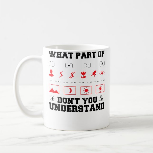 Taza De Café Cámara ¿Qué Parte De No Entiendes... Fotografía (Izquierda)