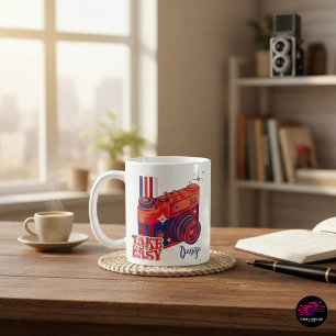 Taza De Café Cámara Retro Take It Easy
