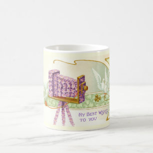 Taza De Café Cámara y palomas