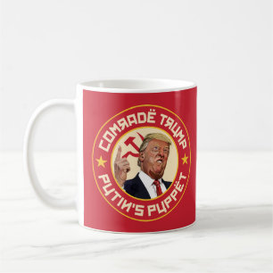 Taza De Café Camarada Trump: El Ilustracion soviético títere de