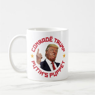 Taza De Café Camarada Trump: La marioneta de Putin en el Ilustr