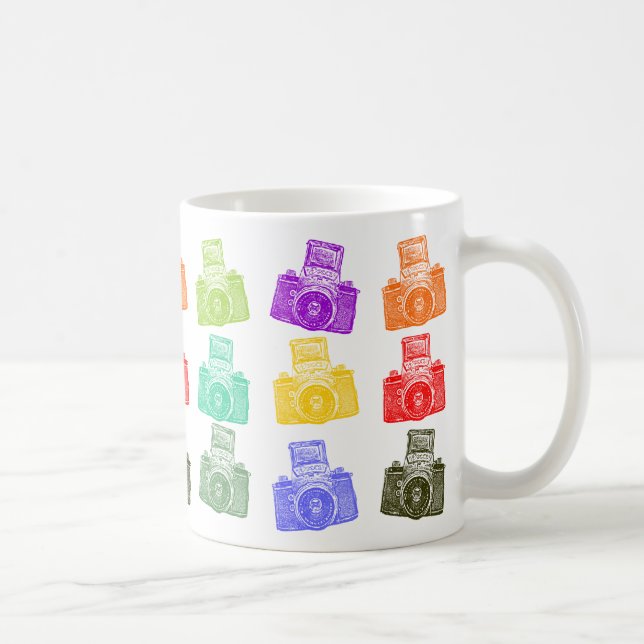 Taza De Café Cámaras coloridas (Derecha)
