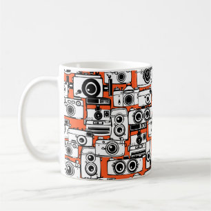 Taza De Café Cámaras de cine vintage sin foco