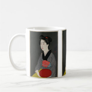 Taza De Café Camarera sosteniendo una bandeja de Hashiguchi Goy