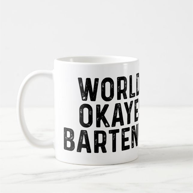 Taza De Café Camarero de Okayest del mundo (Izquierda)