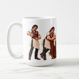 Taza De Café Camarero de Saloon Life — Personaje del Salvaje Oe