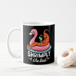 Taza De Café Camarones Divertidos Vacaciones en la Playa Marisc