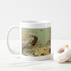 Taza De Café Camarones, Vida Marina Subacuática, Animales Marin