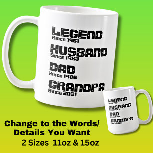 Taza De Café Cambia CUALQUIER Detalle - Leyenda Esposo Papá Abu