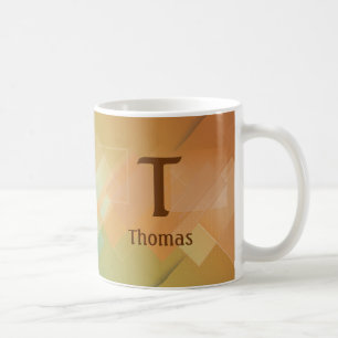 Taza De Café Cambia el nombre inicial Agregar verde a marrón Q 