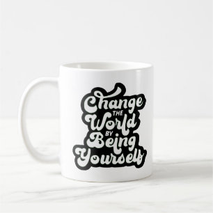 Taza De Café cambiar el mundo siendo usted mismo bebé