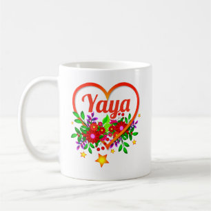 Taza De Café Cambiar el nombre de la abuela - Yaya - Corazón y
