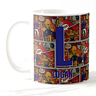 Taza De Café Cambiar el nombre inicial de adición H I J K L M N