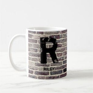 Taza De Café Cambiar el nombre inicial de adición O P Q R S T P
