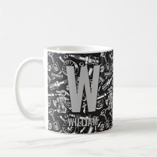 Taza De Café Cambiar el nombre inicial de adición U V W X Y Z P