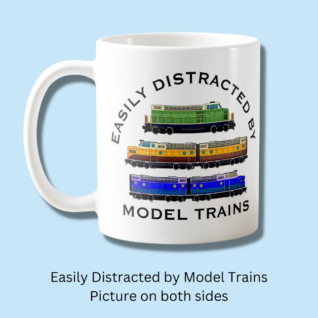 Taza De Café Cambiar el texto de trenes de modelo fácilmente di (Subido por el creador)