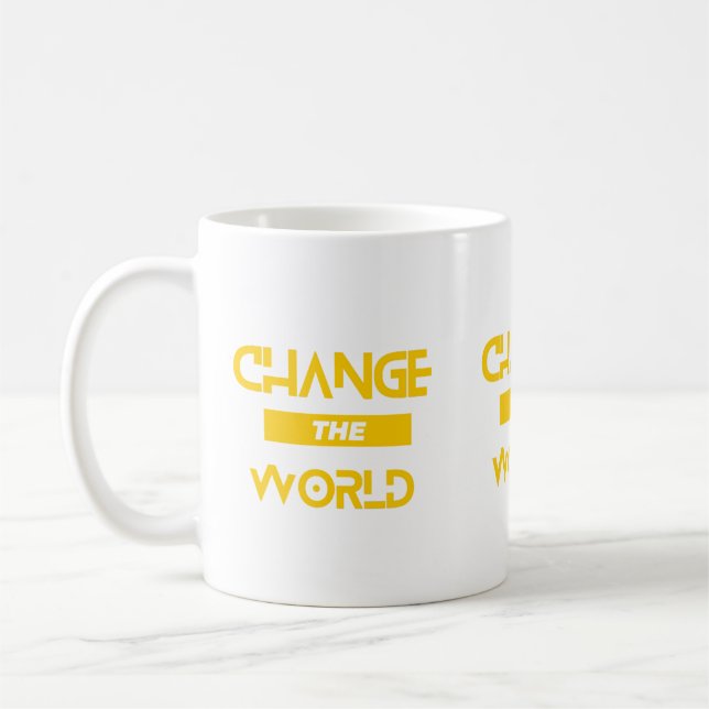 Taza De Café Cambiar la cita del mundo (Izquierda)