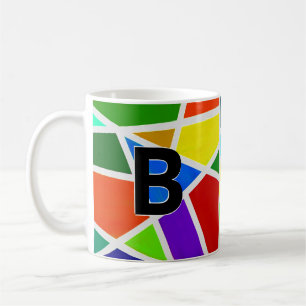 Taza De Café Cambiar los triángulos geométricos iniciales A B C