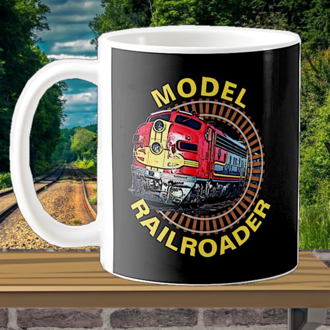 Taza De Café Cambiar modelo de ferrocarril de texto Rojo Amaril (Subido por el creador)
