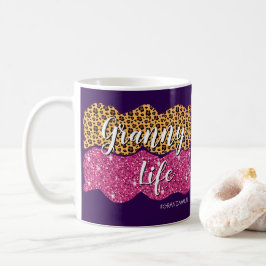 Taza De Café Cambiar texto Añadir nombre #GrandmaLife Abuny Lif